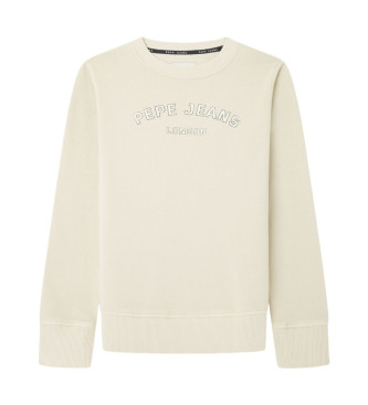 Pepe Jeans Felpa Aldridge Crew bianco sporco