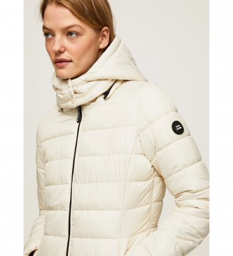 Pepe Jeans Water-repellent jacket Alexa off-white