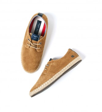 Pepe Jeans Espadrilles Suede Tourist brown