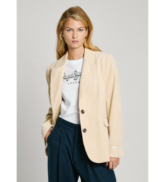 Pepe Jeans Beżowy blezer Cara beige