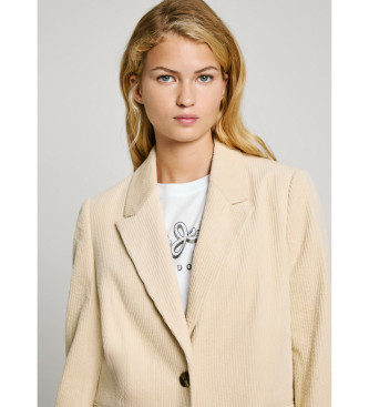 Pepe Jeans Beżowy blezer Cara beige