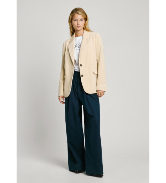 Pepe Jeans Beżowy blezer Cara beige