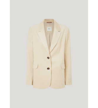 Pepe Jeans Beżowy blezer Cara beige