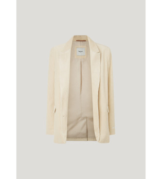 Pepe Jeans Beżowy blezer Cara beige