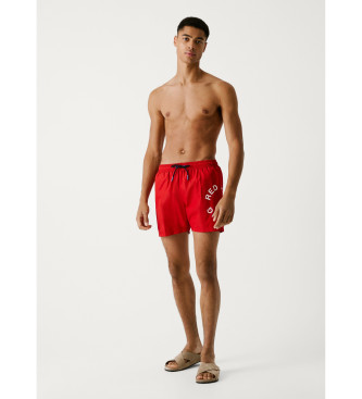 Red Bull Racing x Pepe Jeans Circle Logo Swimsuit red