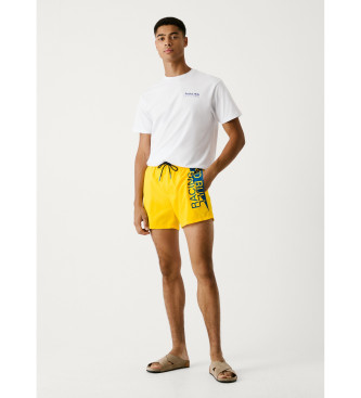 Red Bull Racing x Pepe Jeans Graphic swimming costume yellow