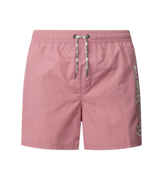 Pepe Jeans Costume da bagno rosa con logo