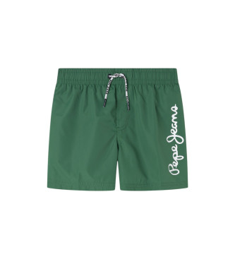 Pepe Jeans Costume da bagno verde con logo