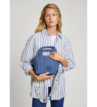 Pepe Jeans Borsa a tracolla con manico regolabile in blu