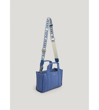 Pepe Jeans Shoulder bag with adjustable handle blue