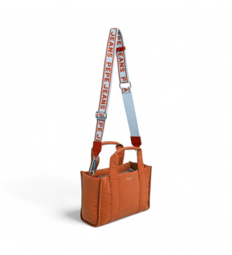 Pepe Jeans Shoulder bag with adjustable handle orange