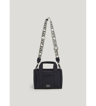 Pepe Jeans Shoulder bag with adjustable handle black