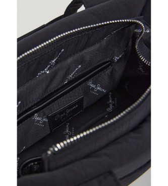 Pepe Jeans Skuldertaske med justerbar hank, sort