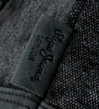 Pepe Jeans Pepe Jeans Cavalo detalhe couro do ombro saco grande -37x34x8cm-black