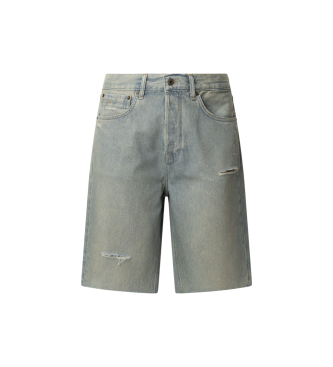 Pepe Jeans Bermuda en tejido denim azul