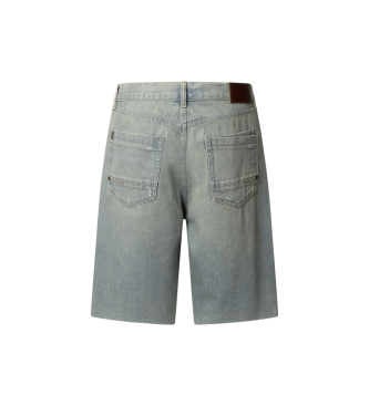 Pepe Jeans Bermuda in tessuto denim blu