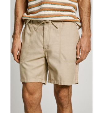 Pepe Jeans Pantaloncini bermuda beige rilassati