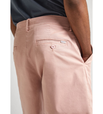 Pepe Jeans Bermudas Shorts Regular Chino rosa