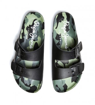 Brother with time Adjustable Pepe Jeans Sandals Bio Buckles LTH Camo black - Esdemarca Store fashion,  footwear and accessories - best brands shoes and designer shoes
