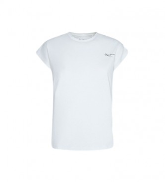 Pepe Jeans T-shirt basique Bloom blanc