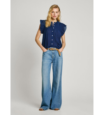 Pepe Jeans Fldande blus Diallo marinbl