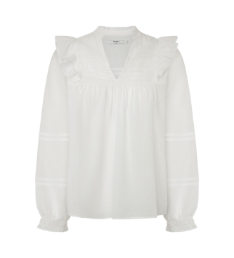 Pepe Jeans Blus Lorely vit