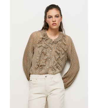 Pepe Jeans Norma brun bluse