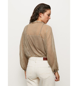 Pepe Jeans Norma brun bluse