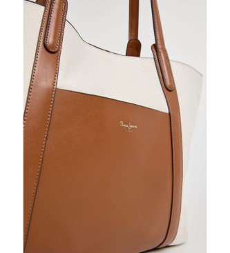 Pepe Jeans Audrey Tale handv�ska vit, brun