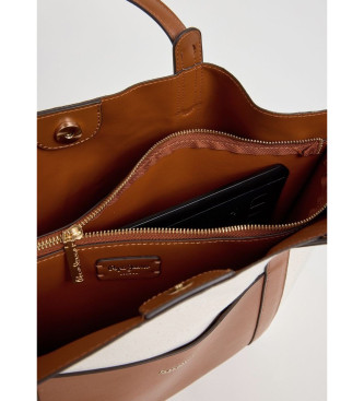 Pepe Jeans Audrey Tale handv�ska vit, brun
