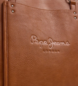Pepe Jeans Borsa marrone Bellamie Code