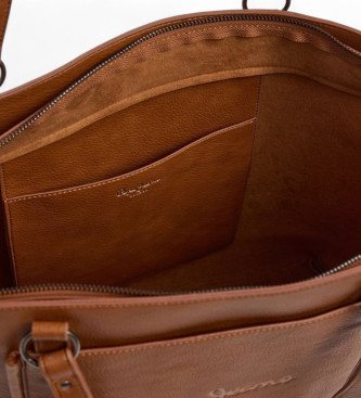 Pepe Jeans Borsa marrone Bellamie Code