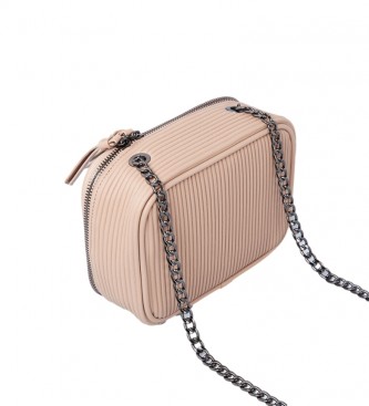 Pepe Jeans Trish taupe handbag -13.5x19x6.5cm