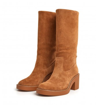 Pepe Jeans Brown Nicole Leather Boots