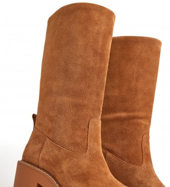 Pepe Jeans Brown Nicole Leather Boots