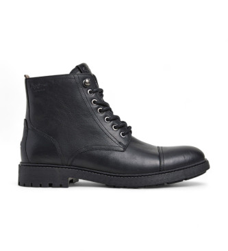 Pepe Jeans Botines de Piel Fred Land negro