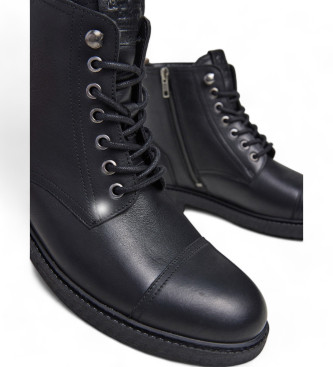 Pepe Jeans Botines de Piel Fred Land negro