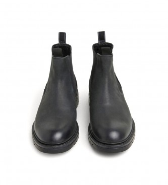 Pepe Jeans Logan Chelsea Leather Ankle Boots preto