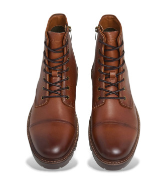 Pepe Jeans Ryan Brit brune ankelstvler i lder