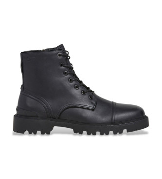 Pepe Jeans Botines de Piel Ryan Brit negro