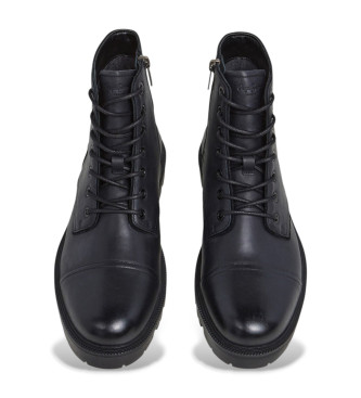 Pepe Jeans Botines de Piel Ryan Brit negro