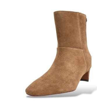 Pepe Jeans Bottines en cuir Kiny Basic marron