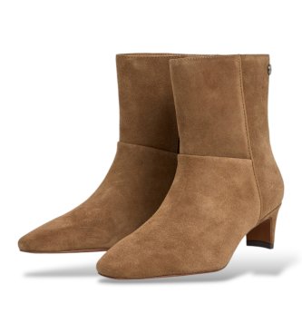 Pepe Jeans Bottines en cuir Kiny Basic marron