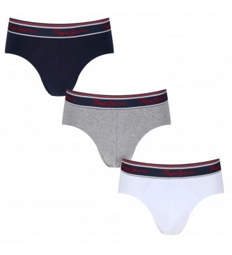 Pepe Jeans Pack of 3 briefs Nicol navy, grey, white 