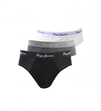 Pepe Jeans Pack of 3 Ralph briefs black, gray, white 