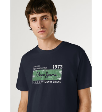 Pepe Jeans Granatowa koszulka Grayson