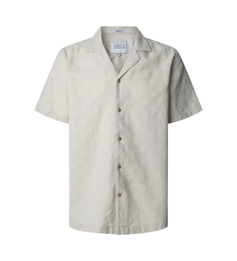 Pepe Jeans Camicia Ansel in bianco grezzo