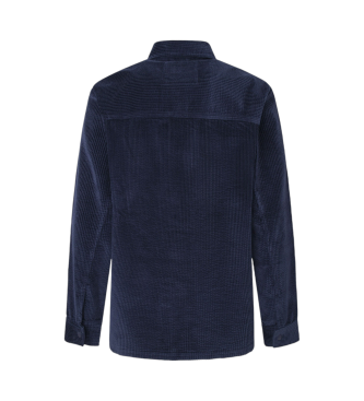 Pepe Jeans Velurjeva srajca Melville navy