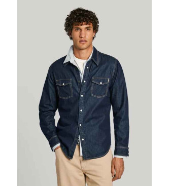 Pepe Jeans Camicia in denim blu dalla vestibilit regolare