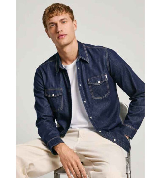 Pepe Jeans Regular fit denimskjorte  bl